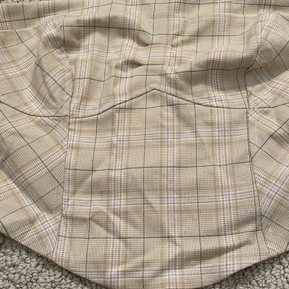NWT Free People plaid tube top - Picture 2 of 5